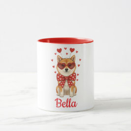 Caneca Shiba Inu  dog coffee mug valentines day 2026