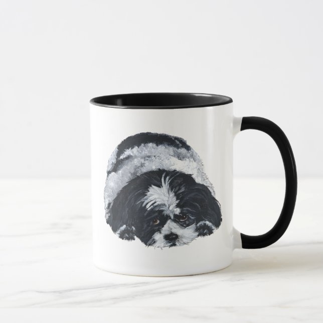 Caneca Shih Tzu Black & White (Direita)