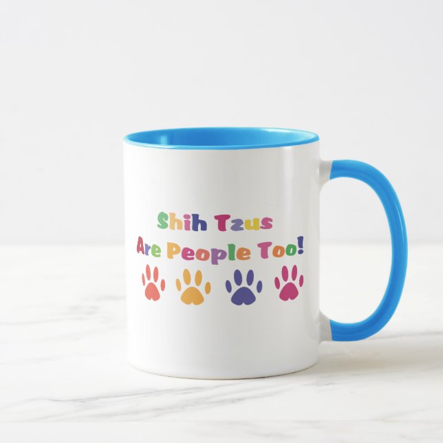 Caneca Shih Tzus São Pessoas Também (Direita)
