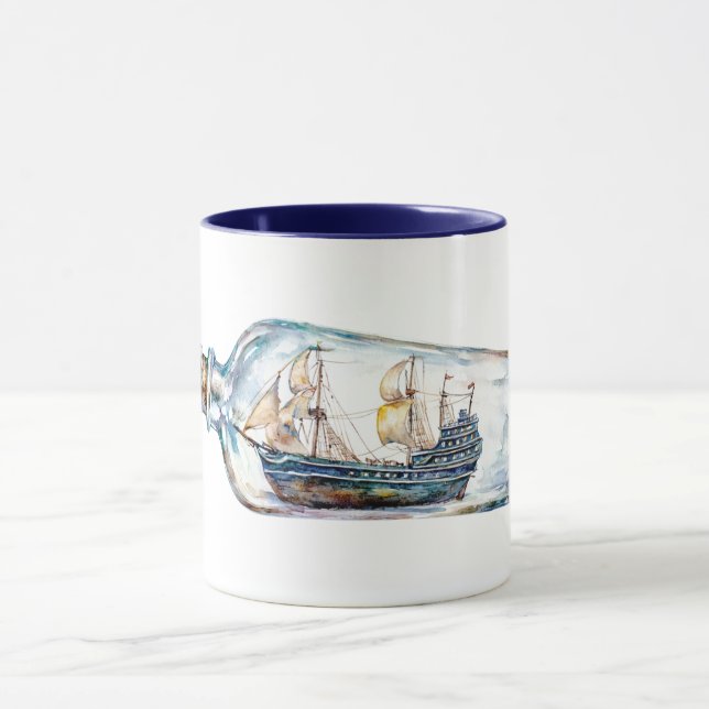 Caneca Ship in a Bottle (Centro)