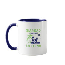 Siargão Filipinas surfando café mug