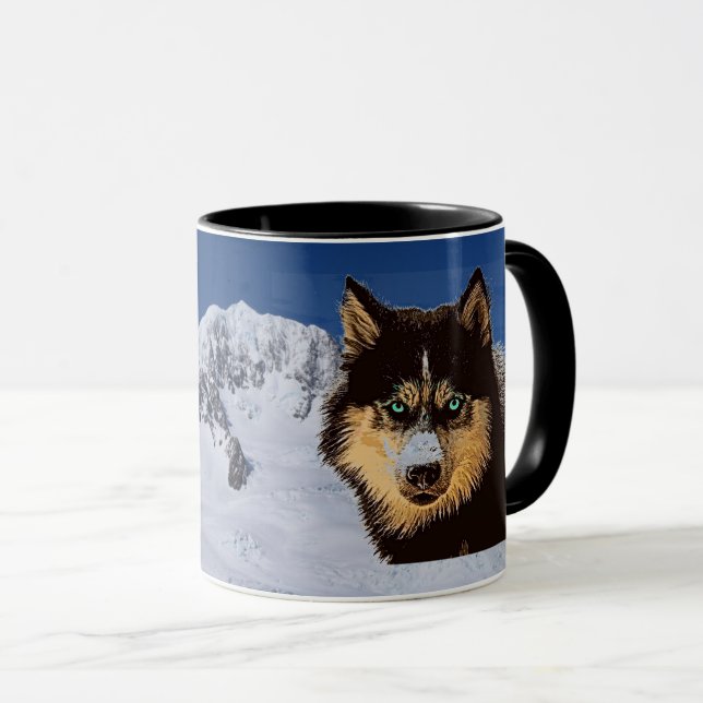 Caneca Siberian Husky Mug (Frente Esquerda)