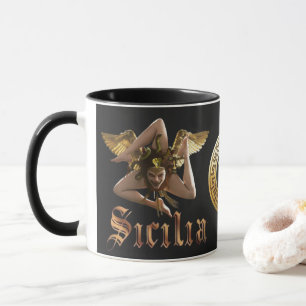 Caneca Sicília / Sicilia Trinacria Medusa Presente