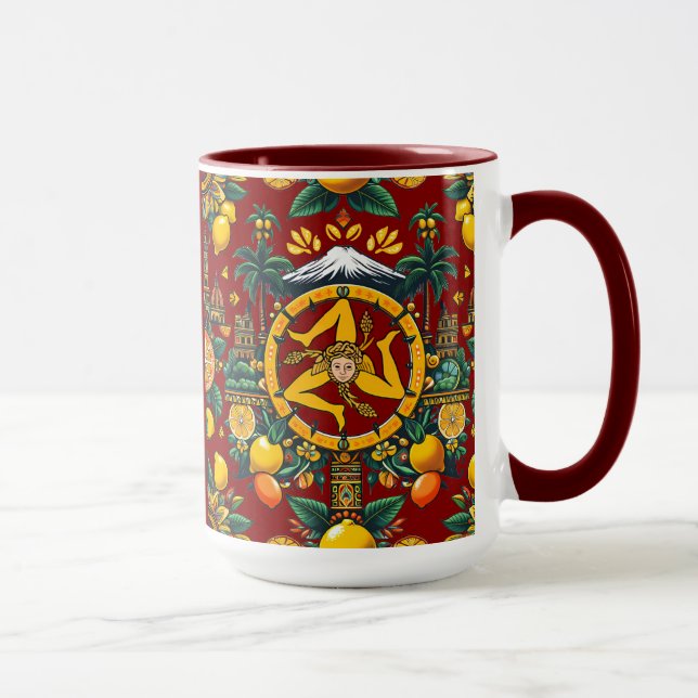 Caneca Sicilian Trinacria Design (Direita)