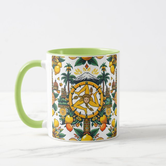 Caneca Sicilian Trinacria Design (Esquerda)