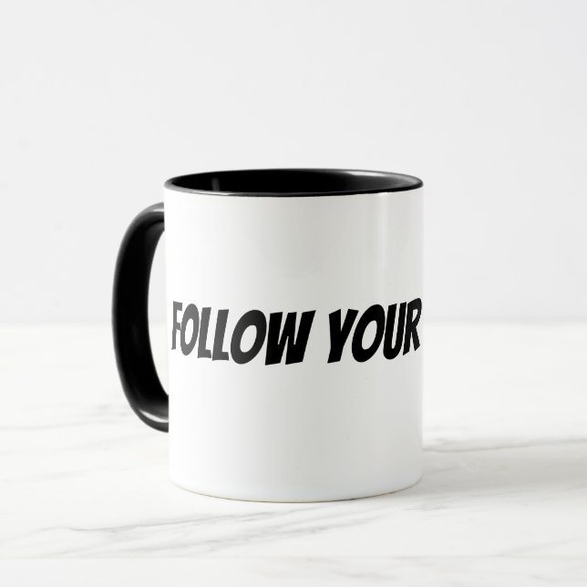 Caneca siga seus sonhos  (Frente Esquerda)