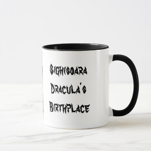 Caneca Sighisoara, o lugar de nascimento de Dracula (Direita)