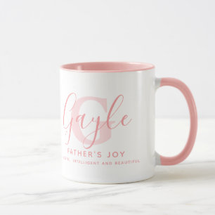Caneca Significado do nome Gayle e monograma em texto ros