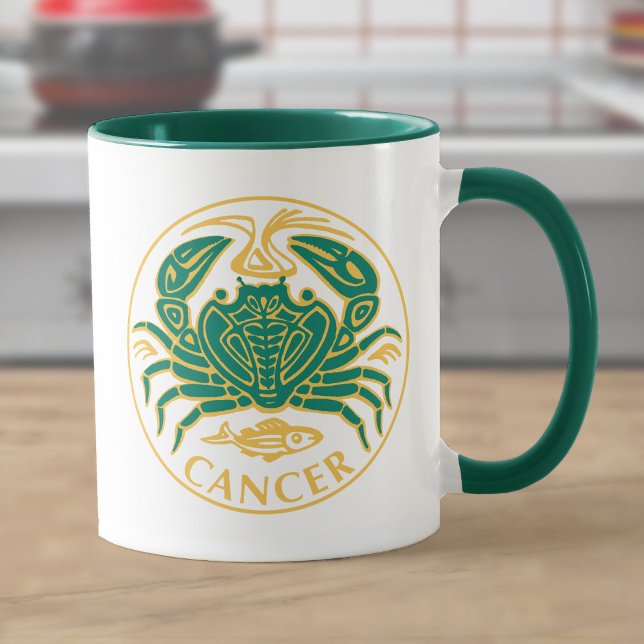 Caneca Signo de Câncer do Zodíaco (Criador carregado)