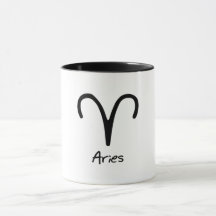 Signo do Zodíaco Áries em Fundo Branco