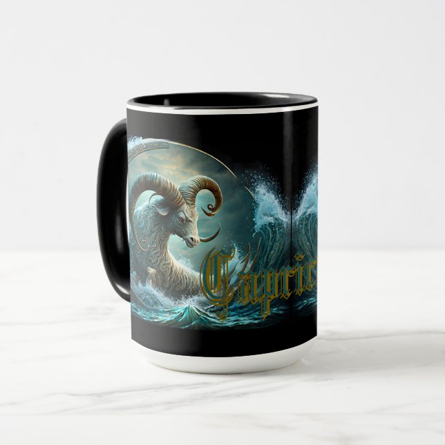 Caneca Signo Zodiacal de Capricórnio (Frente Esquerda)