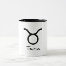 Signo Zodiacal de Touro em Fundo Branco