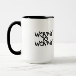 Caneca Silent Power Morning Mug — WORTHY TO WORTHY