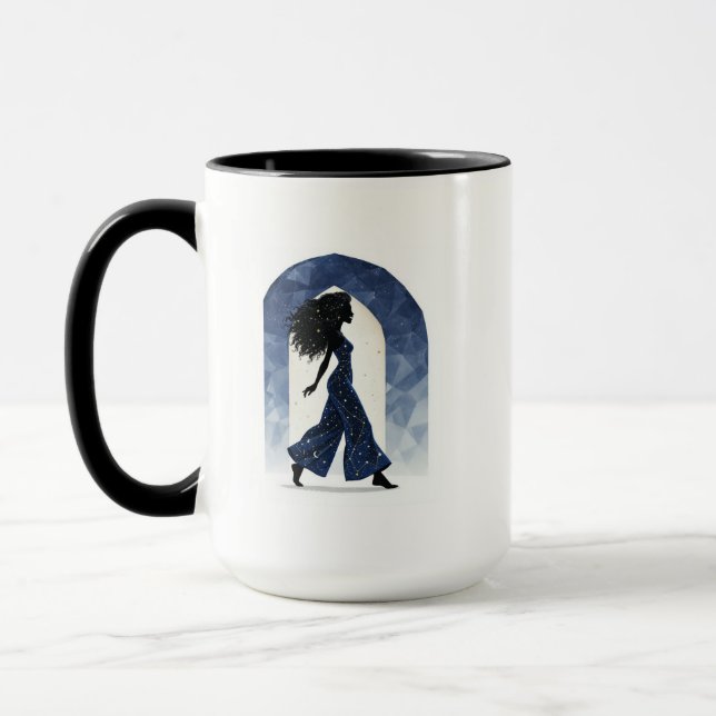 Caneca Silhueta Celestial Moderna (Esquerda)