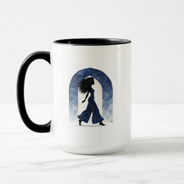 Caneca Silhueta Celestial Moderna (Esquerda)