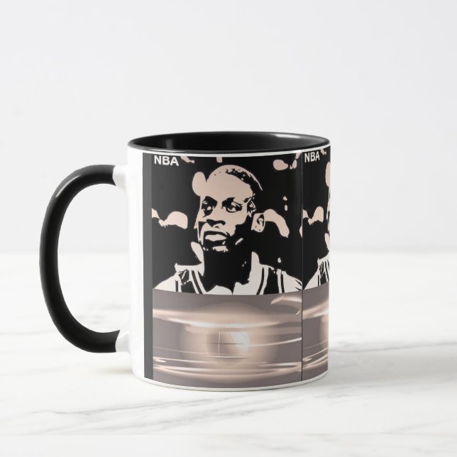 Caneca silhueta de jogador celebrada (Esquerda)