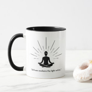 Caneca Silhueta de Meditação Radiante