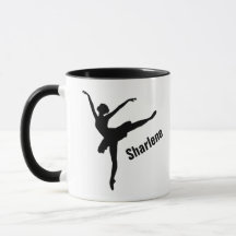 Silhueta de Pose Arabesca de Ballet