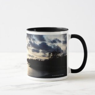 Caneca Silhueta litoral no Kerry do condado, Ireland