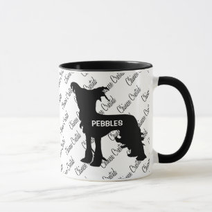 Caneca Silhuette de Cães Deitados Chinês