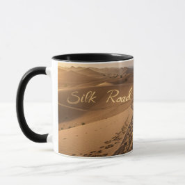 Caneca Silk Road Desert Landscape Typography Art