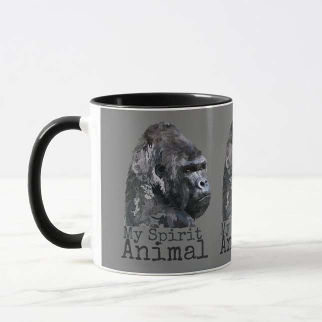 Caneca Silver Back Gorilla Spirit Animal (Esquerda)