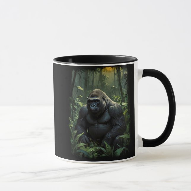Caneca Silverback Gorilla na Selva do Ruanda (Direita)
