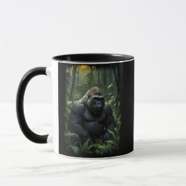 Caneca Silverback Gorilla na Selva do Ruanda