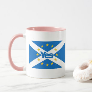 Caneca Sim à bandeira independente de Scotland do europe