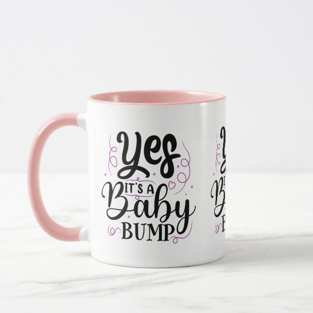 Caneca Sim É Uma Barriga De Bebê - Anúncio De Gravidez (Esquerda)