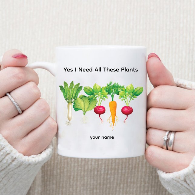 Caneca Sim, Preciso De Todas Estas Plantas/Jardineiro Veg (Yes I Need All These Plants / Vegetable Gardener Mug)