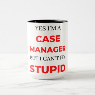 Caneca Sim, sou gerente de casos, mas não consigo consert