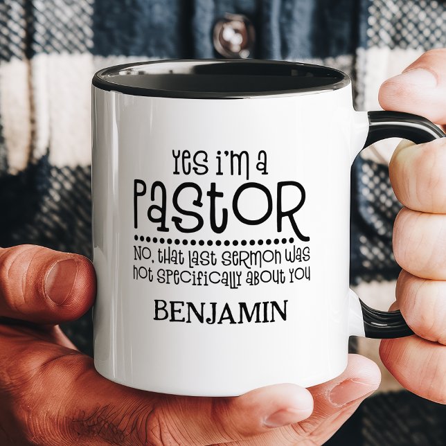 Caneca Sim, sou um nome personalizado religioso engraçado (Criador carregado)