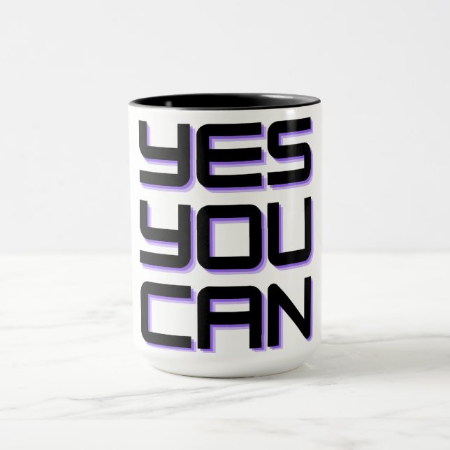 Caneca "SIM VOCÊ PODE" Mug (Centro)