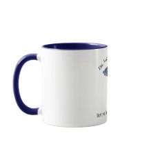 Símbolo Azul Caduceus Personalizado Mug