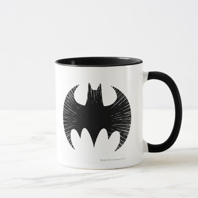 Caneca Símbolo Batman | Logotipo Streak (Direita)
