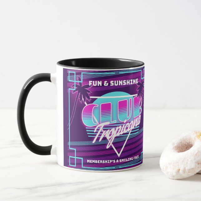 Caneca Símbolo Club Tropicana Neon (Com Donut)
