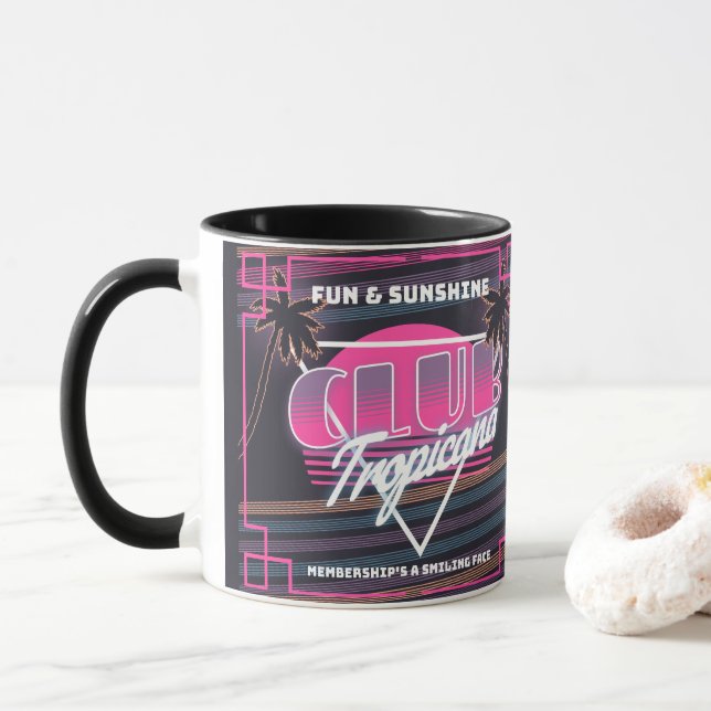 Caneca Símbolo Club Tropicana Neon (Com Donut)