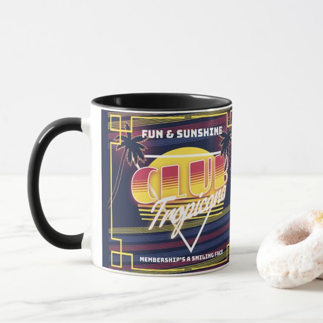 Caneca Símbolo Club Tropicana Neon (Com Donut)