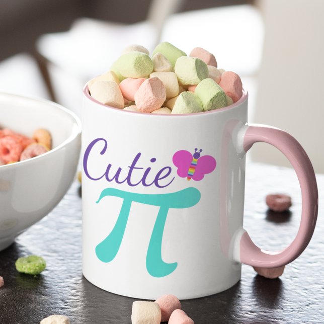 Caneca Símbolo Cutie Pi Math Pun (Criador carregado)