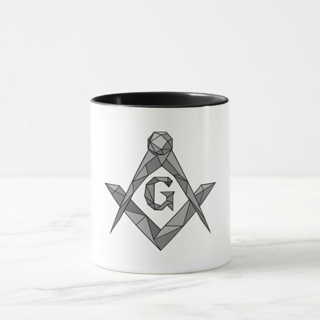 Caneca símbolo da maçonaria em origami (Centro)