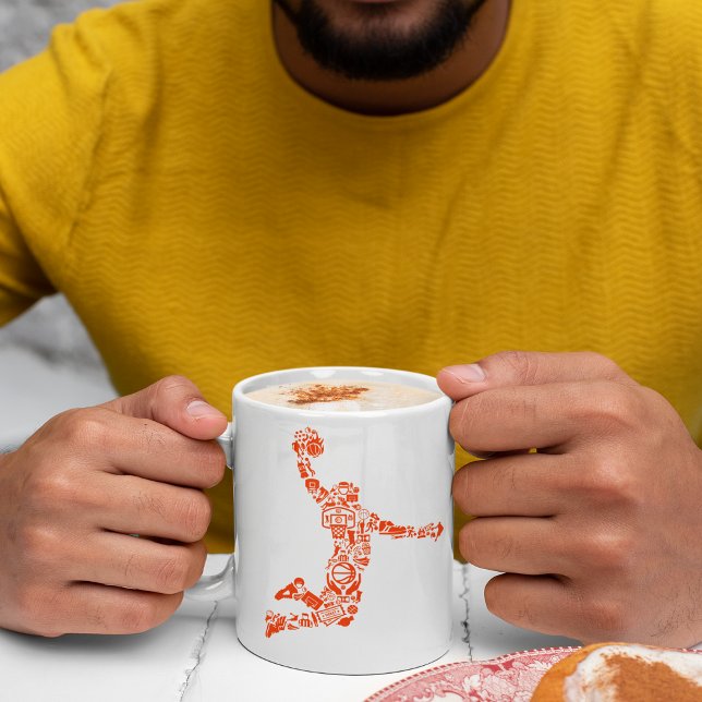 Caneca Símbolo de basquetebol Hoops (Criador carregado)