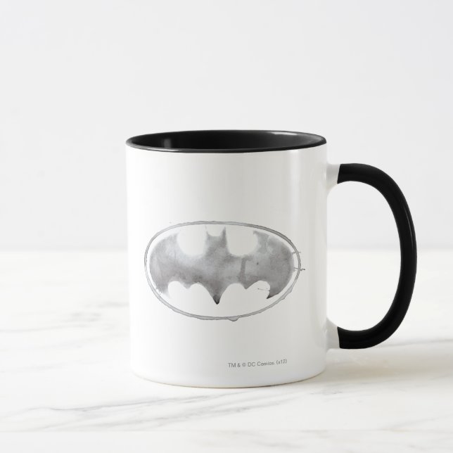 Caneca Símbolo de Bat do Café - Cinza (Direita)