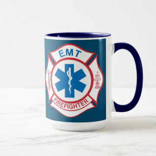 Caneca Símbolo de bombeiro EMT