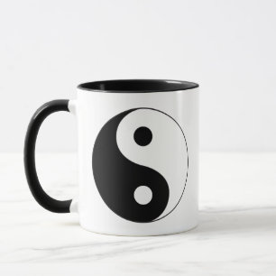 Caneca Símbolo de Design de Harmonia e Equilíbrio Yin Yan