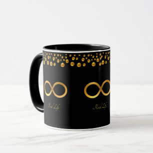 Caneca Símbolo de Infinito Dourado