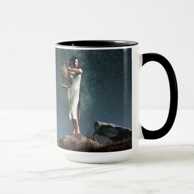 Caneca Símbolo do zodíaco do Aquário (Direita)