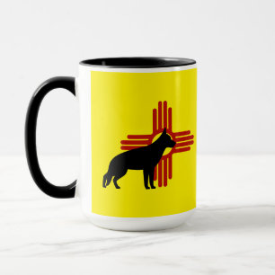 Caneca Símbolo GSD Dog Zia, German shepherd do Novo Méxic