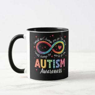 Caneca Símbolo Infinito Autismo Símbolo Autismo Mês de Co