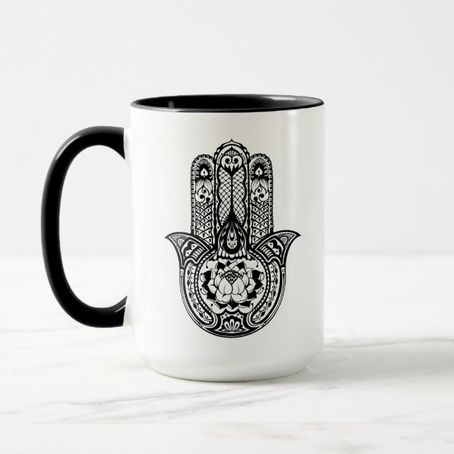 Caneca Símbolo inspirado de Hamsa (Esquerda)